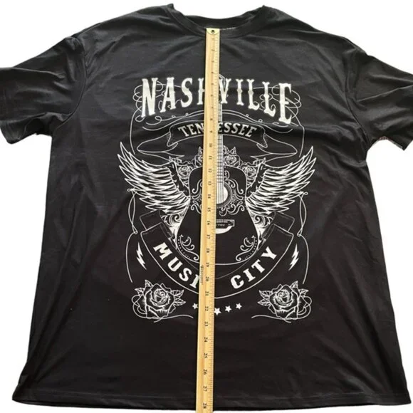 Plus Size Western Nashville Guitar Country Music Stampede Boho Cowgirl Sz OXL - Picture 6 of 9